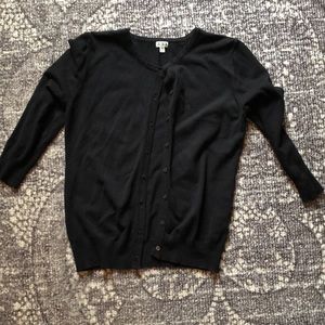 Black cardigan